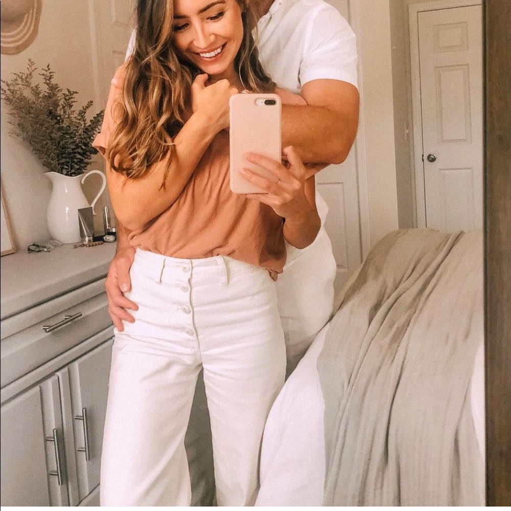 Madewell wide leg canvas style pants